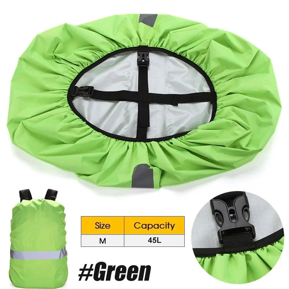 Durable And Safe Backpack Rain Cover Reflective Strip Waterproof Ultralight Backpack Cover Anti-Slip Cross Buckle Strap Hiking Camping Biking