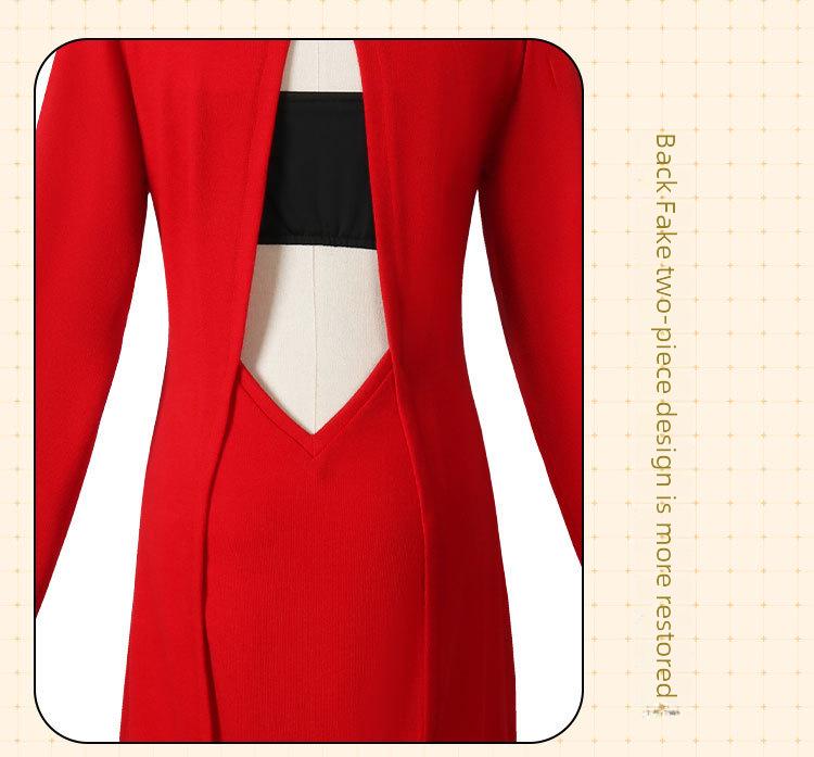 Spy Playhouse Cosplay Costume: Joel Foger Red Sweater & Aniya Skirt for Blair's Male Protagonist Foger