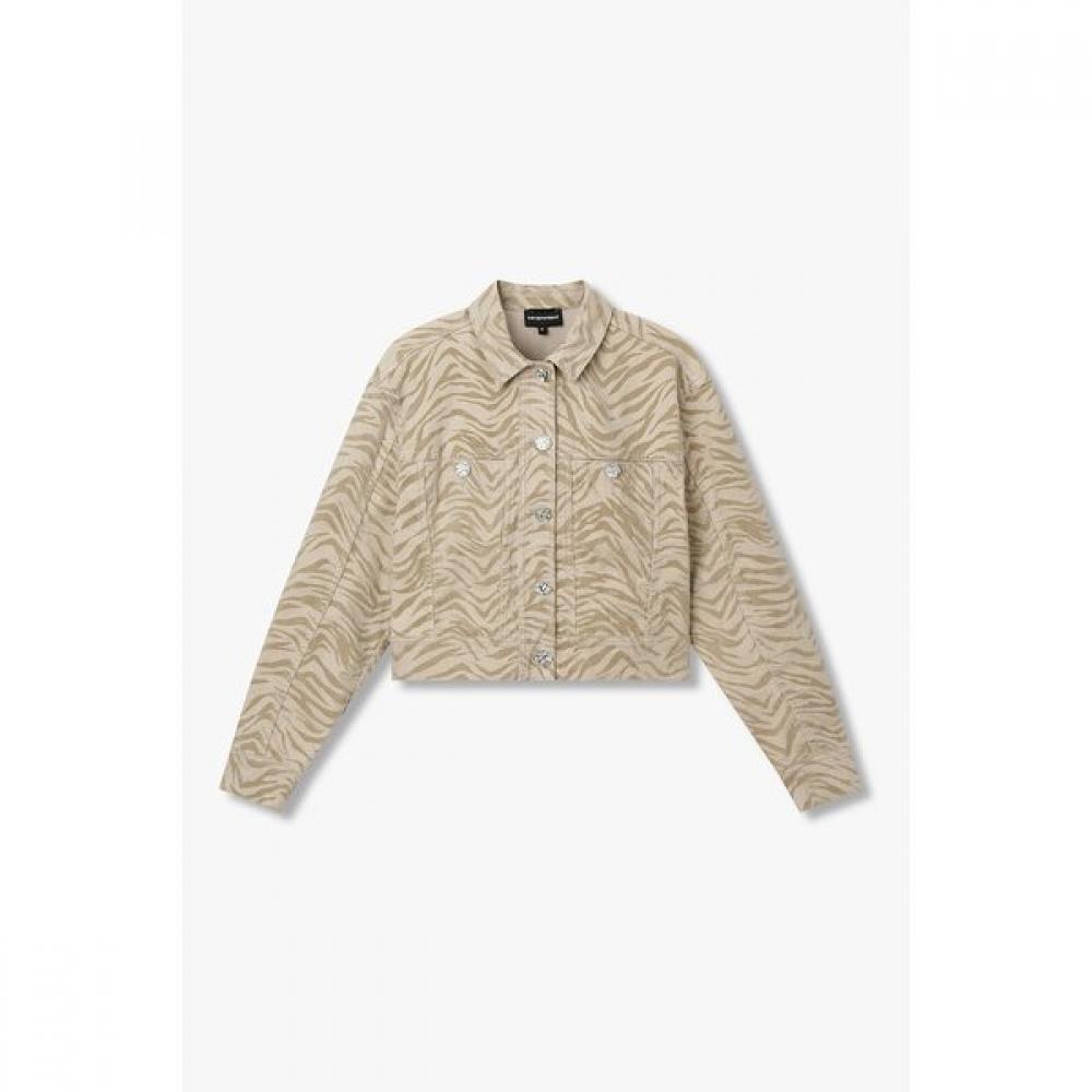 

Emporio Armani Women S Flock Zebra Pattern Jacket A525310511 38