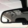 1Sheet Protected Psalm 91 Car Rearview Mirror Decal Vinyl Religious Faith Sticker Self Adhesive Decor For Car Interior Accessory