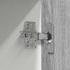 Hanging Cabinet with Storage Grey Sonoma and White 50 X 31 X 100 Cm