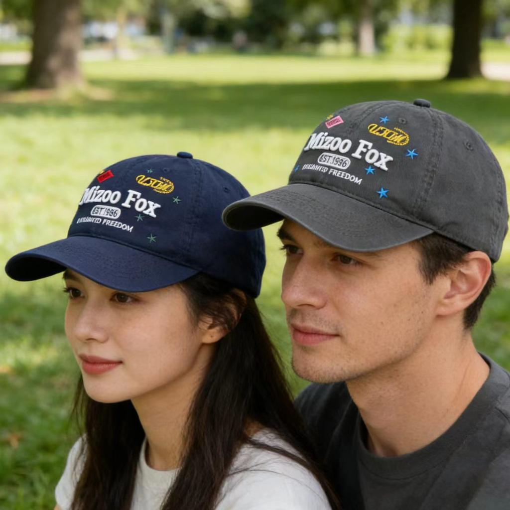 Spring and Summer New Embroidery Sunshade Sunscreen Couple Cap Children's Outdoor Leisure Sports Breathable Baseball Cap