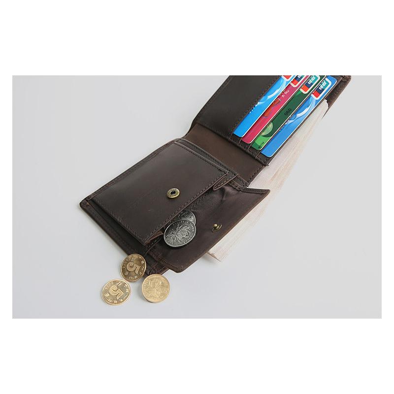 Кожаный мужской кошелек Crazy Horse — фото 10