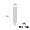 Tall White Tee Tags for Garden Plants Potted Waterproof Anti-UV T Labels Greenhouse Flower Vegetables Herb Markers Sign Stakes