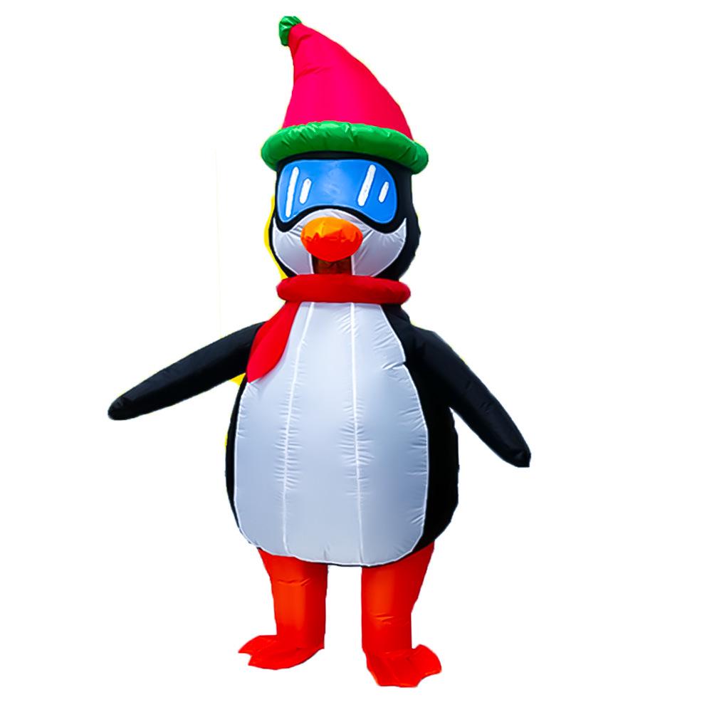 Inflatable Christmas Tree, Snowman, and Reindeer Costume for Festive Parties