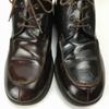Vintage All Leather HUGO BOSS Chukka Boots Size 25.0 Made in Italy Dark Brown(USED)