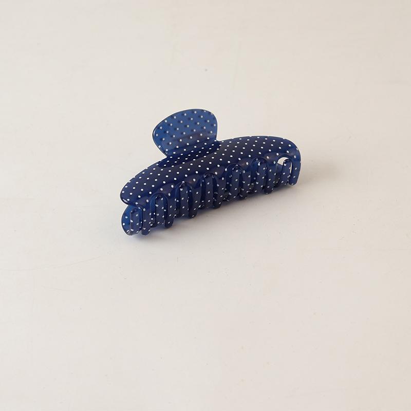1Pcs Retro Trendy Hair Clips for Women Girls Hair Accessories New Large Wave Point Hair Claw Eco Friendly Acetate Claw Clips
