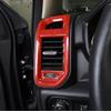For -2024 Dodge Ram 3500/2500/1500 Red Inner Side Air Vent Cover Trim Frame
