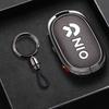 Car Key Case For Nio Et5 Et7 Ec7 Es7 Es6 El6 Es8   Accessories Remote Cover Shell Keychain Ring Holder Fob Zinc Alloy