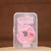 Pink Glitter Birthday Number Candles with Flamingos 1 Year Baby Birthday Cake Decorations