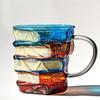Book Coffee Mug Painted Book Coffee Cup Tea Mug Drinkware Tumbler Funny Decor Desk Accessories for Readers Women Librarian