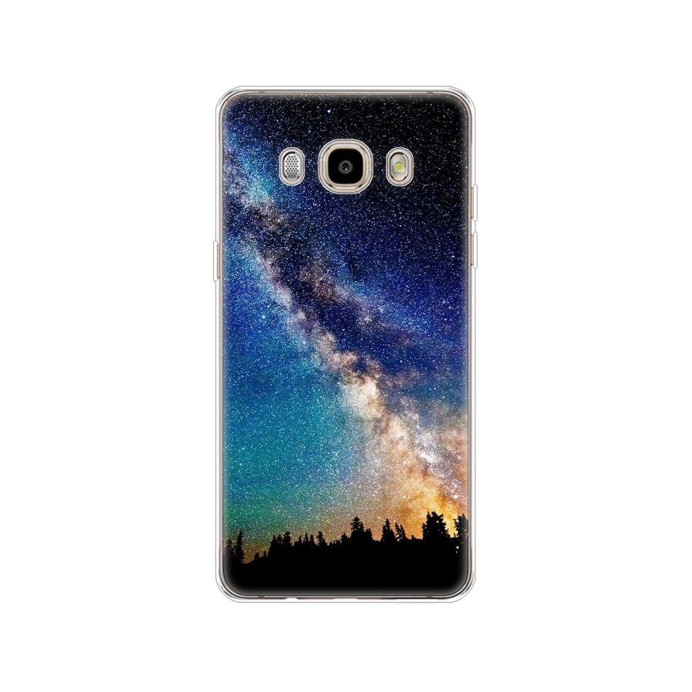 Case FOR Samsung Galaxy J7 J5 2016 Case J710 510F Cover FOR Samsung J7 J5 2016 Case Shell Winter Snow Christmas