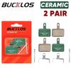 BUCKLOS MTB Ceramic Brake Pad Bicycle for Shimano B01S B03S B05S MT200 SRAM AVID High Heat Dissipation Pads Cycling Accessories