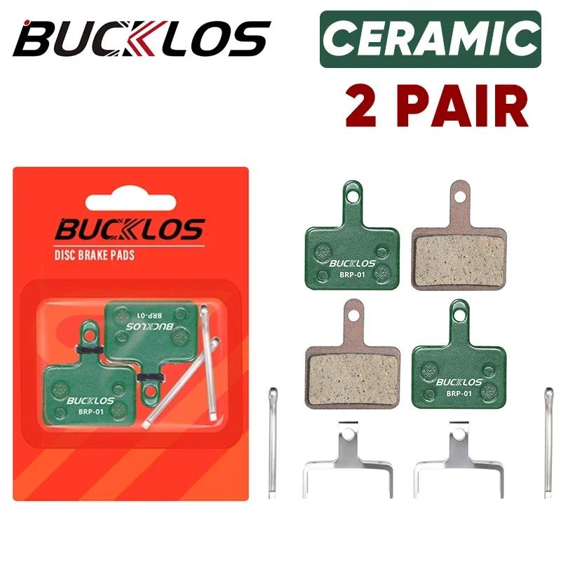 BUCKLOS MTB Ceramic Brake Pad Bicycle for Shimano B01S B03S B05S MT200 SRAM AVID High Heat Dissipation Pads Cycling Accessories