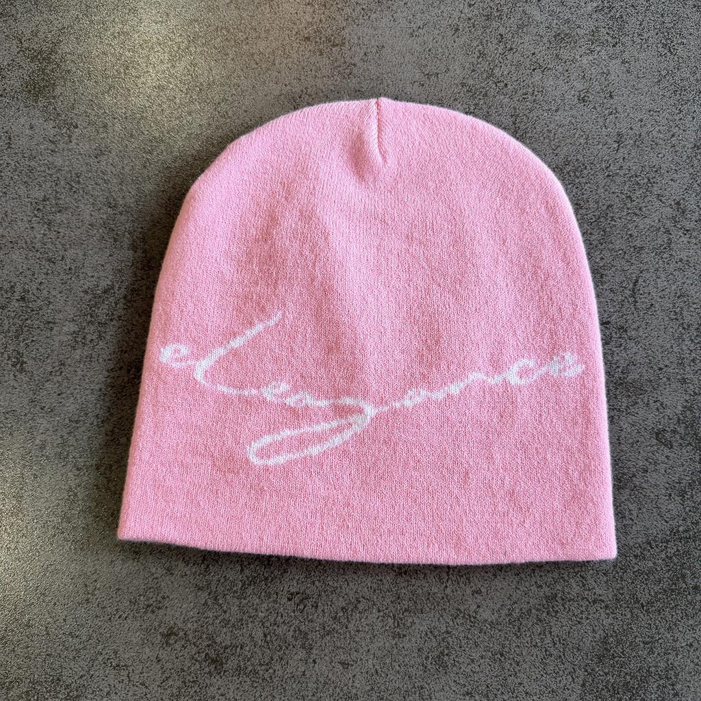 Knit Hat With Letter Pattern For Men And Women Warm Winter Outdoor Accessory
