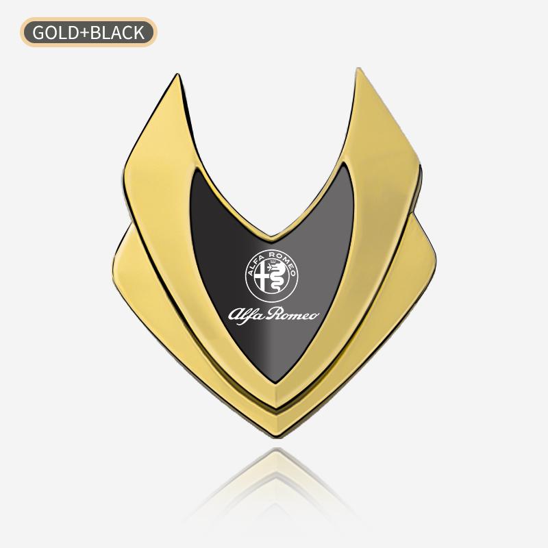 VKD2 Car Metal Shield Design Badge Emblem Sticker For Alfa Romeo STELVIO Giulia 159 Giulietta 147 Mito 156 MTO Sportiva Accessories