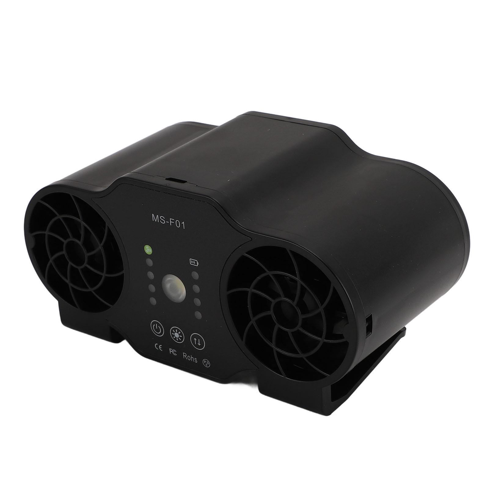 

Portable Waist Fan USB Rechargble Powerful Airflow Portable Forward Reverse Cooling Fan for Outdoor Camping