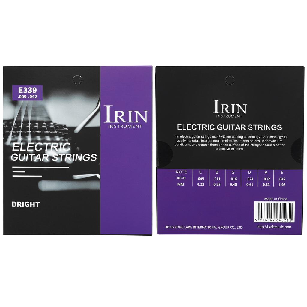 IRIN Electric Guitar Strings High Carbon Steel Core Antirust PVD Ion Coating Electric Guitar Strings Guitar Accessories Parts