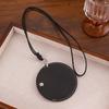Korean Blogger 2025 Bestseller: Adjustable Black Rope Pendant Necklace - Casual Versatile Fashion Accessory.