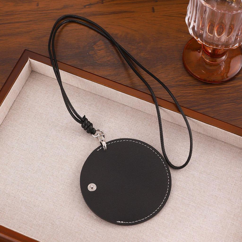 Korean Blogger 2025 Bestseller: Adjustable Black Rope Pendant Necklace - Casual Versatile Fashion Accessory.