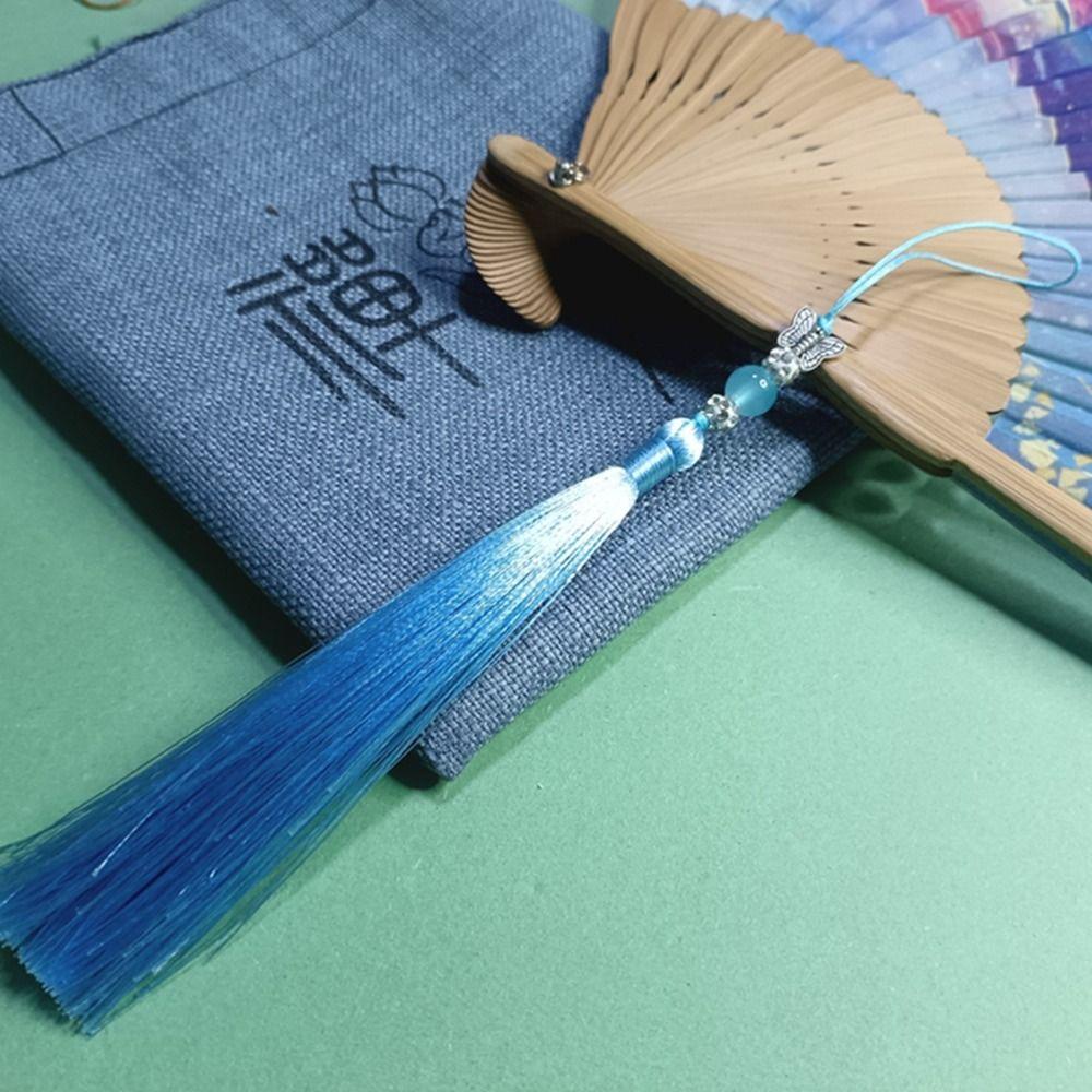 DIY Crafts Bookmark Tassels Lucky Phone Pendant Chain Keychain Tassel Car Keyring  Gift