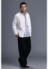 Men's Ethnic Style Hemp Cotton Shirt - Stand Collar, Long Sleeve, Frog Buttons, Loose Fit (2026).