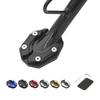 Pokmil Motorcycle Stand for Beautiful Motorcycle Side Stand Plate Kickstand Magnification Extension CNC Aluminum Universal Fit for SX 2023 V-Strom