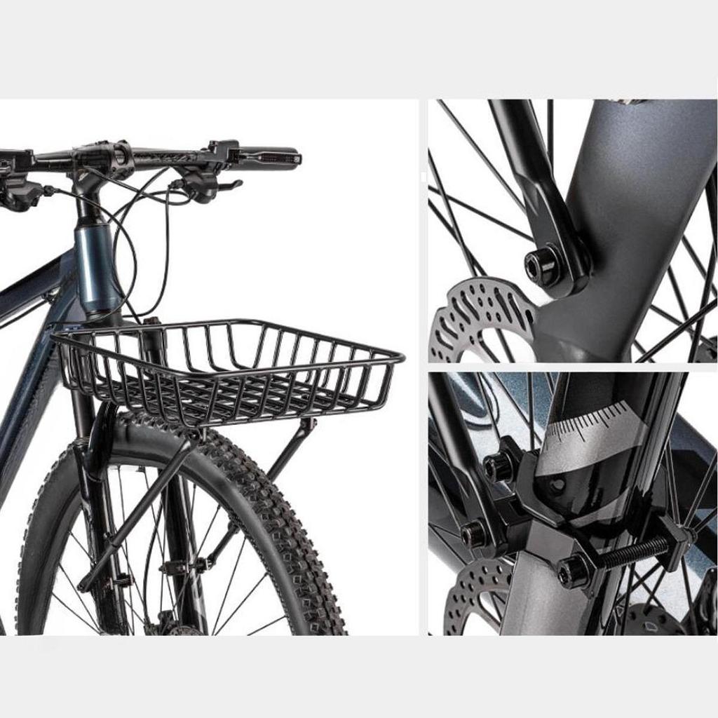 Bike Basket Bicycle Storage Basket Front Bike Cargo Basket for Outdoor Sports Mountain Bike Shopping