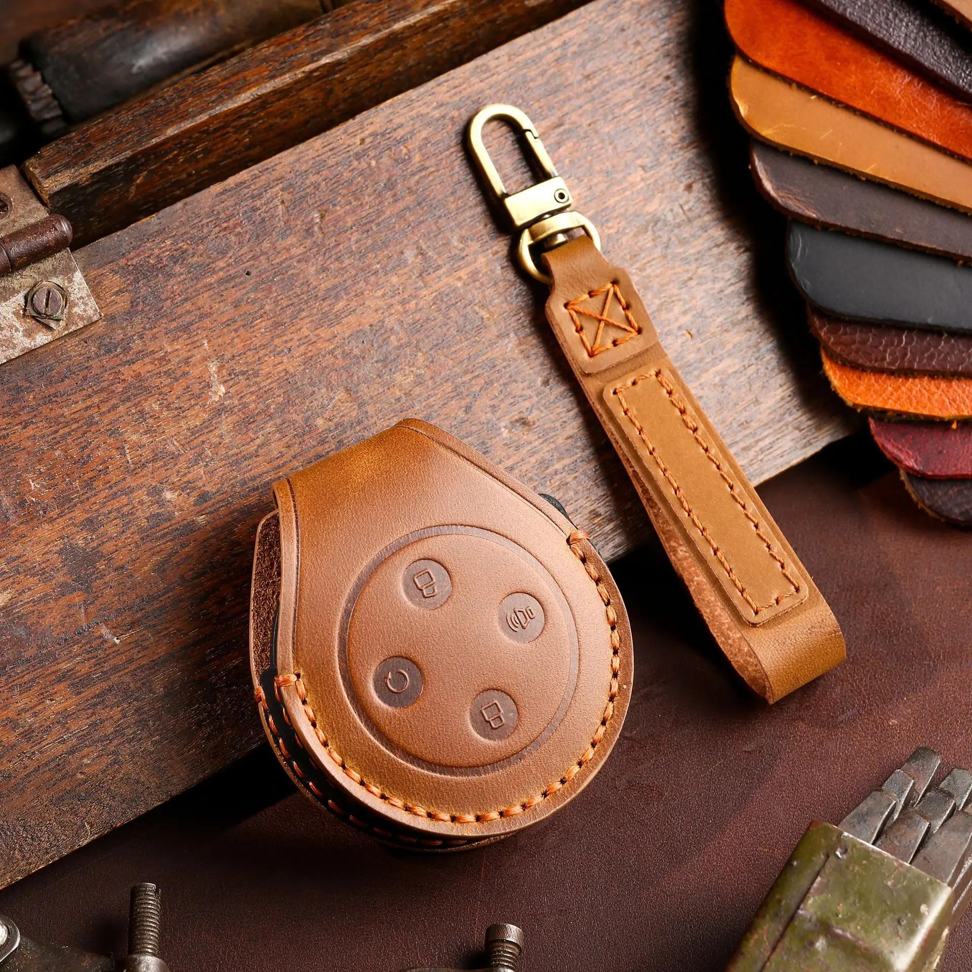 

Leather Car Key Cover Keychain Holder Case Protector for Haval H9 F7x H5 H3 Great Wall 5 3 M2 H6 Coupe M4 H2 6 Remote Accessorie коричневый