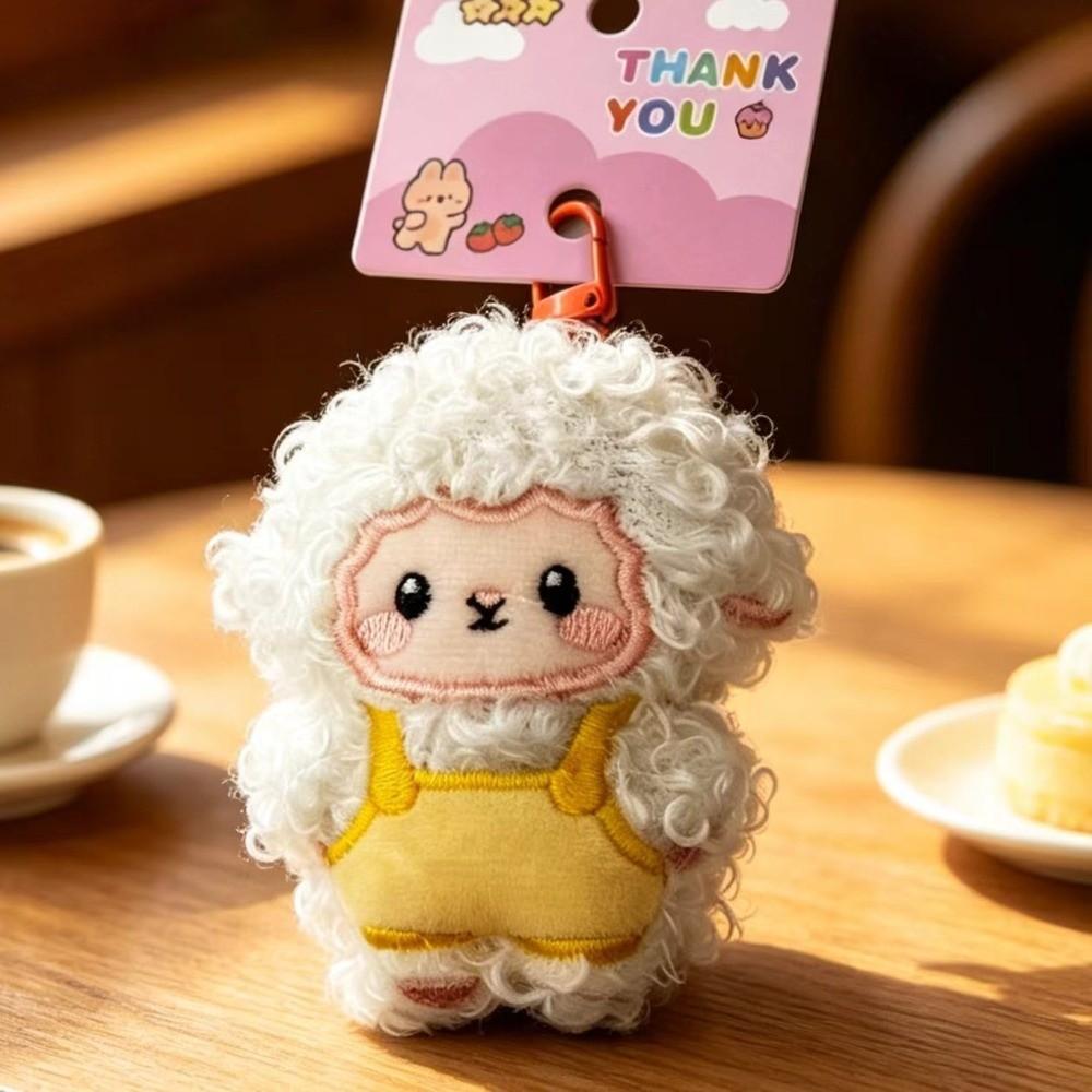 Soft Plush Lamb Keychain Swivel Clasp Fluffy Keyring New Sheep Keychains Backpack Accessory