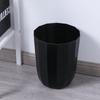 1pc Household Trash Can Open Trash Basket Plastic Basket for Bathroom Bedroom Kitchen (Pink)