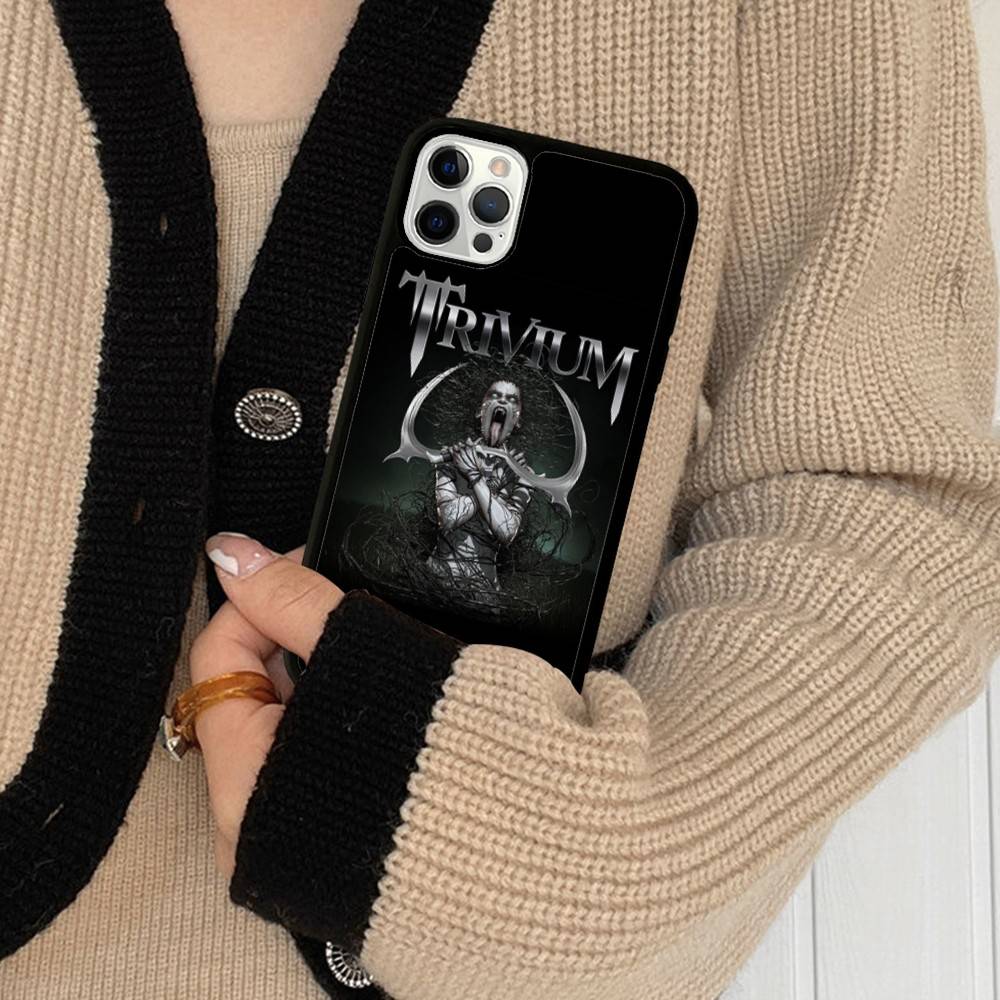 

T-Trivium Band For IPhone 17 16 15 14 13 12 11 Pro Max Plus Mini PC+TPU Back Phone Cover iPhone 14