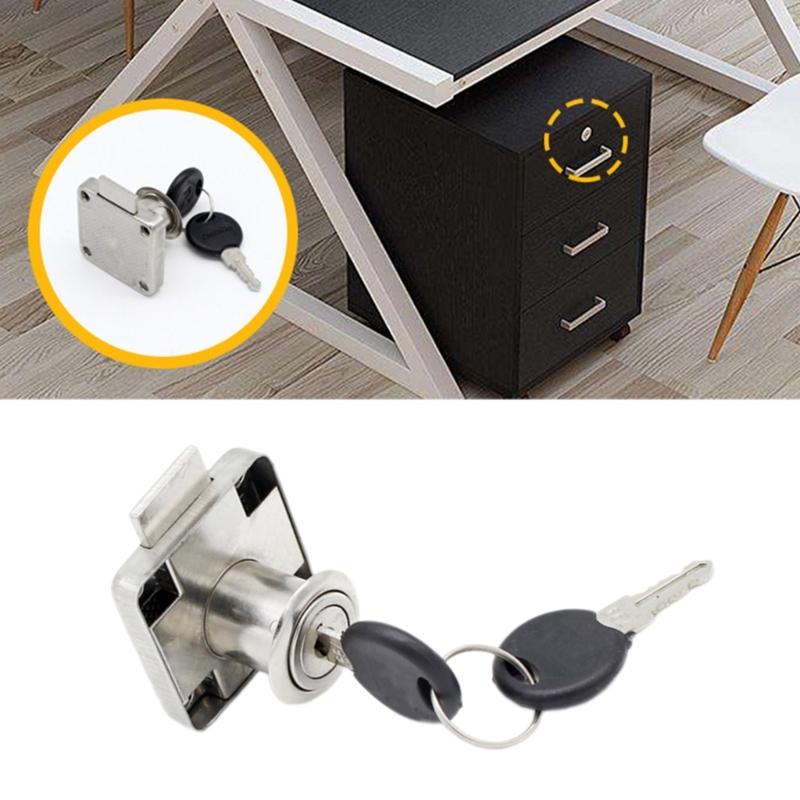 4set Drawer Cams Lock Security Cabinet Lock with Key Furniture Cupboard Replacement Lock for Office Desk Letter Box