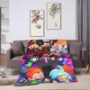 FNF Bad Time Trio Friday Night Funkin Super Soft Blanket  Pattern Outdoor Flannel Bedspread Sofa Bed Cover