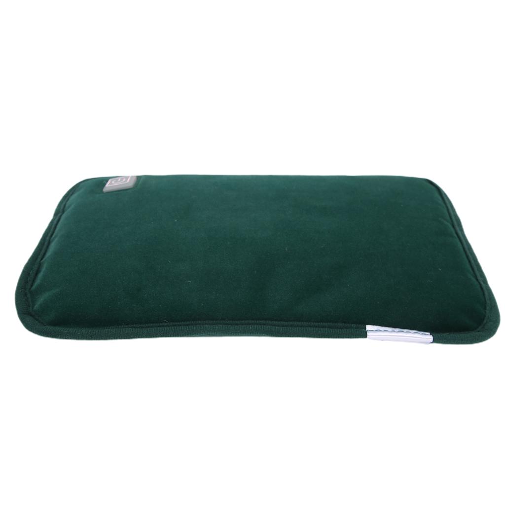 Hand Warmer Waterproof Electric Heating Pillow USB PlugIn Handwarmer Pocket Pouch(Dark Green )