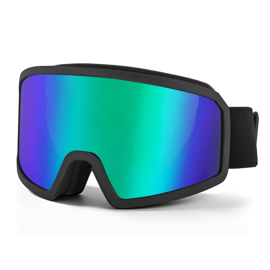 Double-layer anti-fog ski goggles, cylindrical lenses, high-definition, wide field of vision, mountaineering goggles, outdoor adult unisex ski