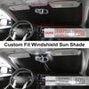 TINGLU Sun Shade For Tesla Model X Tesla X 2016-2024 2025 Accessories Windshield Sun Shade Window Shade UV Rays Protection Sun Visor Cover With