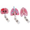 High Resilience Organs Badge Clip Stretchable Name Card Holder  Employee Welfare