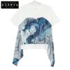 [Good Condition] 15175460 Marble Dragon Print T-shirt/ Tops 38 whiteUsed