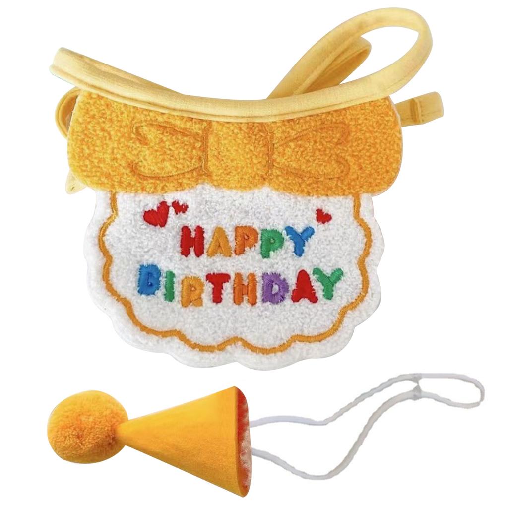 Cat Dog Bibs and Hats Cute Dress Up Hats Bib Funny Photography Props Gift for Birthday Party