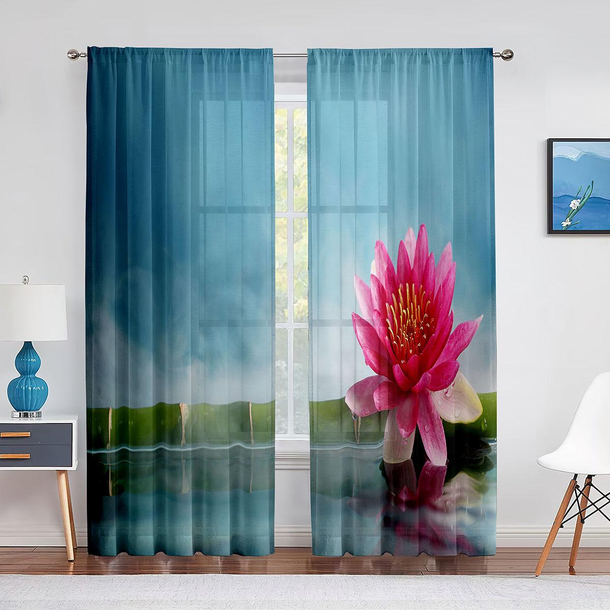 Цветок лотоса с розоватыми лепестками — фото 3