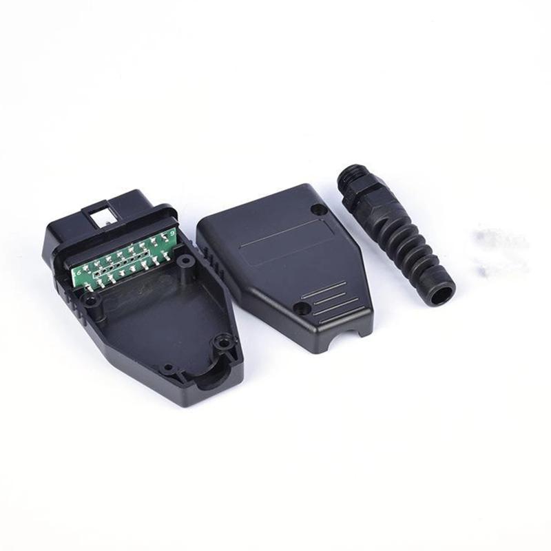 1 Set OBD Male Plug OBD2 16Pin Connector OBD II Adaptor OBDII Connector J1962 OBD2 Connector