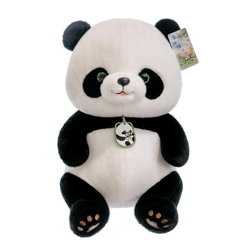 Plyšová bábika Panda s kvetinou – Darček na Deň detí pre chlapcov a dievčatá