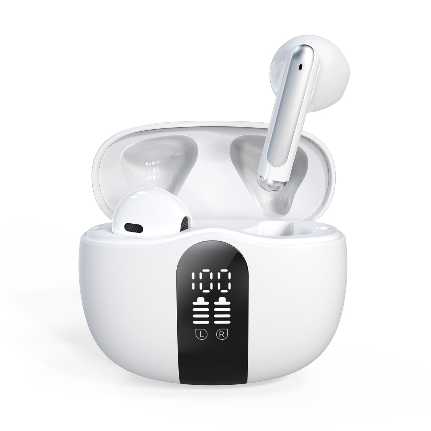 

[Відмінна якість звуку] Бездротові Bluetooth-навушники, Bluetooth 5.4, Hi-Fi якість звуку, AAC, Подвійний мікрофон, ENC шумозаглушення, CVC 8.0,