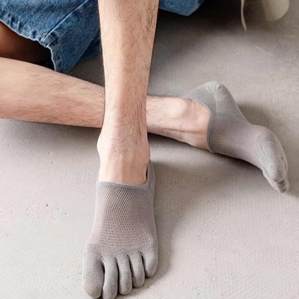 Anti-Slip Five Finger Socks Cotton Toe Separate Socks Sports Socks No-Show Socks  Running