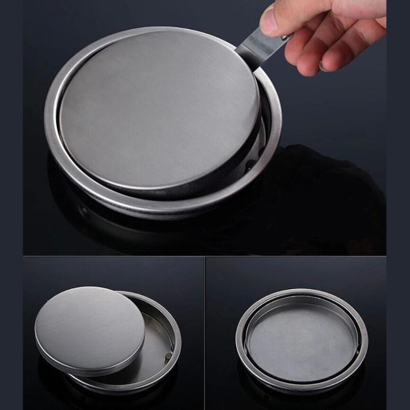 KX4B Edelstahl Rund Unsichtbarer Ablassstopfen Abdeckung Badezimmer Dusche Bodenablauf Sieb Stöpsel Geruchshemmend Spüle Küche Wasserfilter