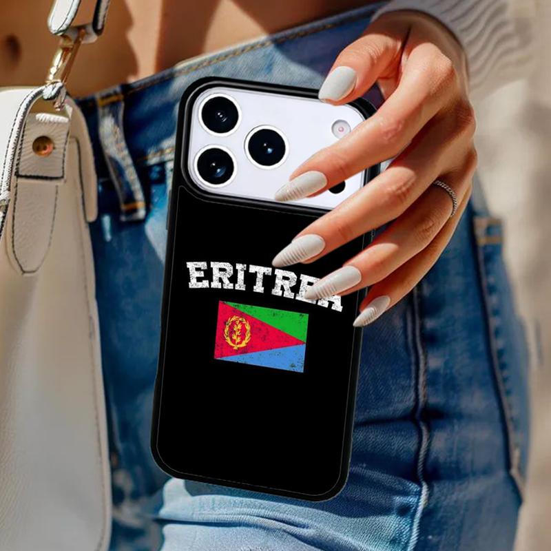 Eritrea Flag Soft Phone Case For iPhone 17 Air 14 15 13 12 Max Cover For Apple 14 15 16 16e 11 Pro Max Plus
