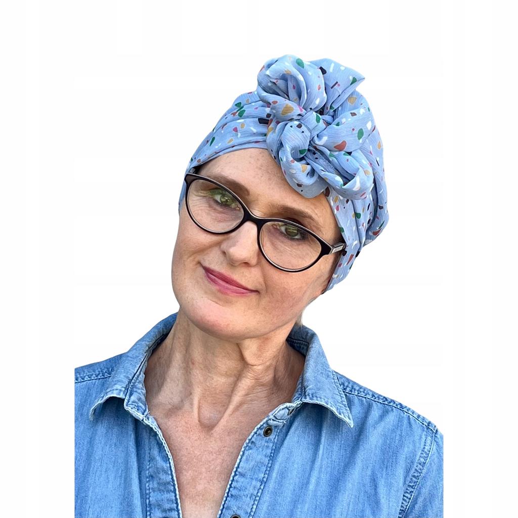 Turban Ayliz Sz-314 Gotowa Chusta Na Głowę Na Lato Po Chemioterapii Cieńka