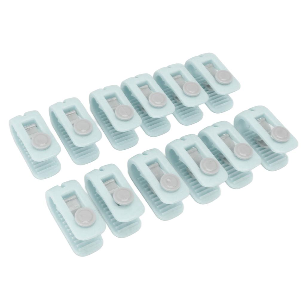 12pcs Bed Sheet Clips Prevent Slip Needleless Safe 180 Degree Closure Universal Quilt Cover