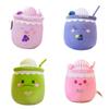 Ice Plush Toy Snow Milk Tea Cup Girl Bed Doll Accompany Present Gift Birthday